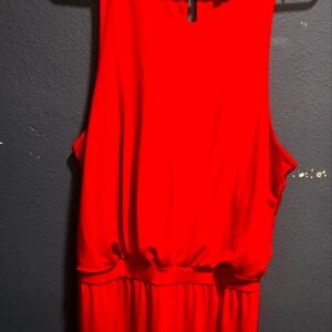 Banana Republic Red Halter Sundress Cocktail